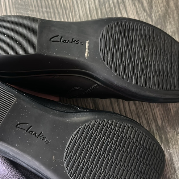 Clarks Collection Carly dream Black‎ button Loafers Slip-On women's size 7 - Picture 13 of 14